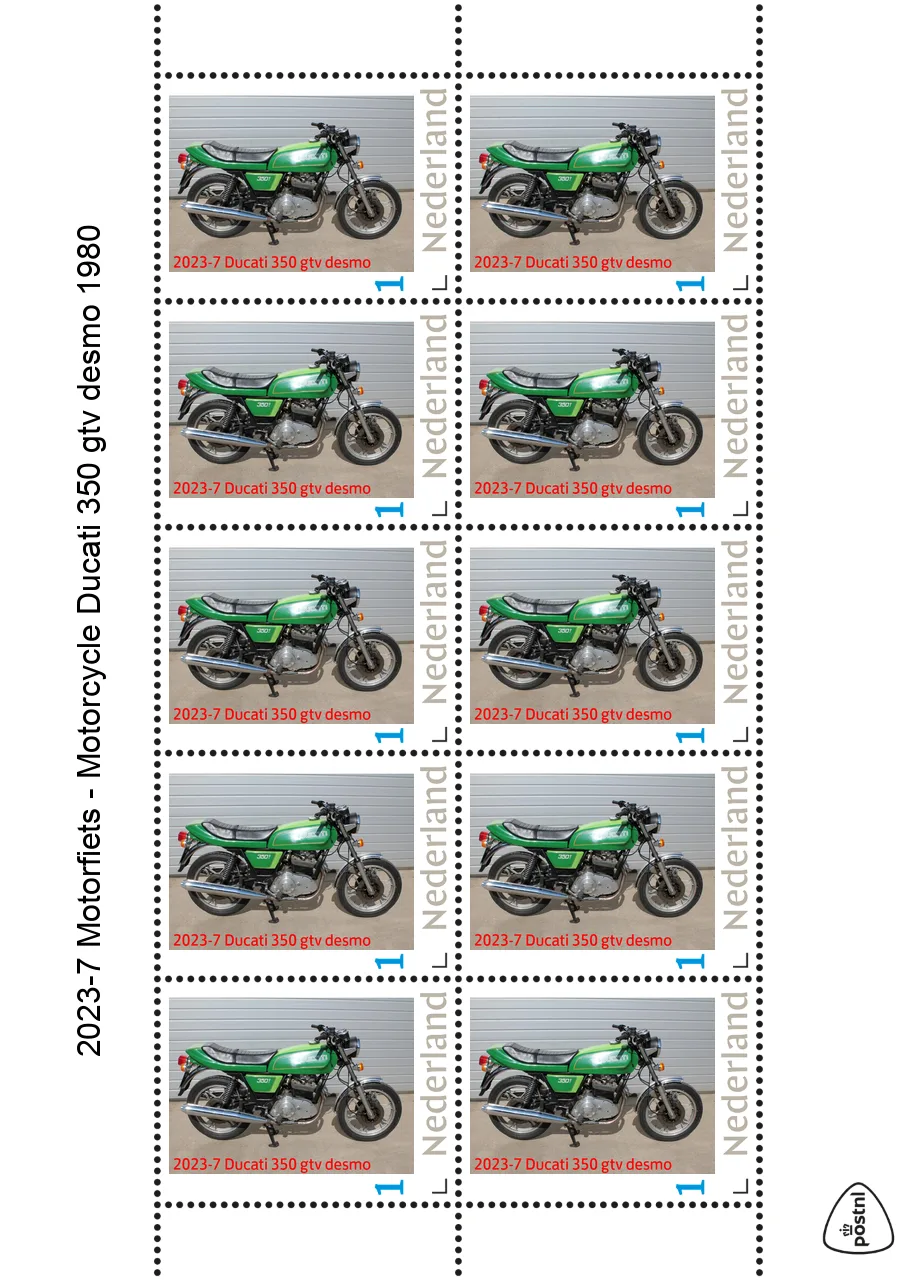 Niederlande 2023-7 Motorrad Ducati GTVdesmo vel-Sheetlet postfrisch/mnh