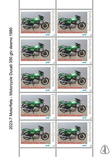 Netherlands 2023-7 Motorcycle Ducati GTVdesmo vel-sheetlet MNH