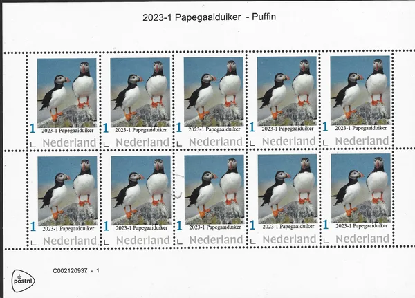 Nederland 2023-1 Papegaaiduiker Puffin vel-sheetlet postfris/mnh