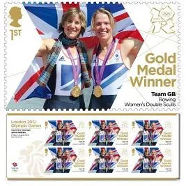 Great Britain 2012 Olympics 6 Roeien Grainger-Watkins vel van 6 zegels/ m/s postfris/mnh