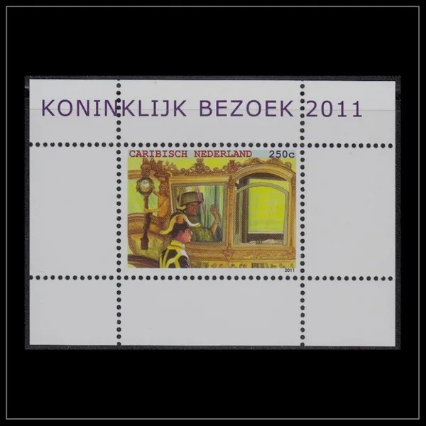 Caribisch Nederland 18 Koninklijk bezoek 2011 blok postfris./mnh
