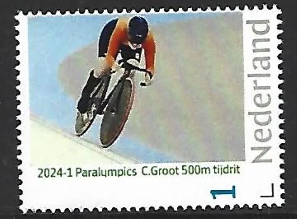 Niederlande 2024-1 Paralympics C Große Radfahren Einzelzeitfahren postfrisch/mnh