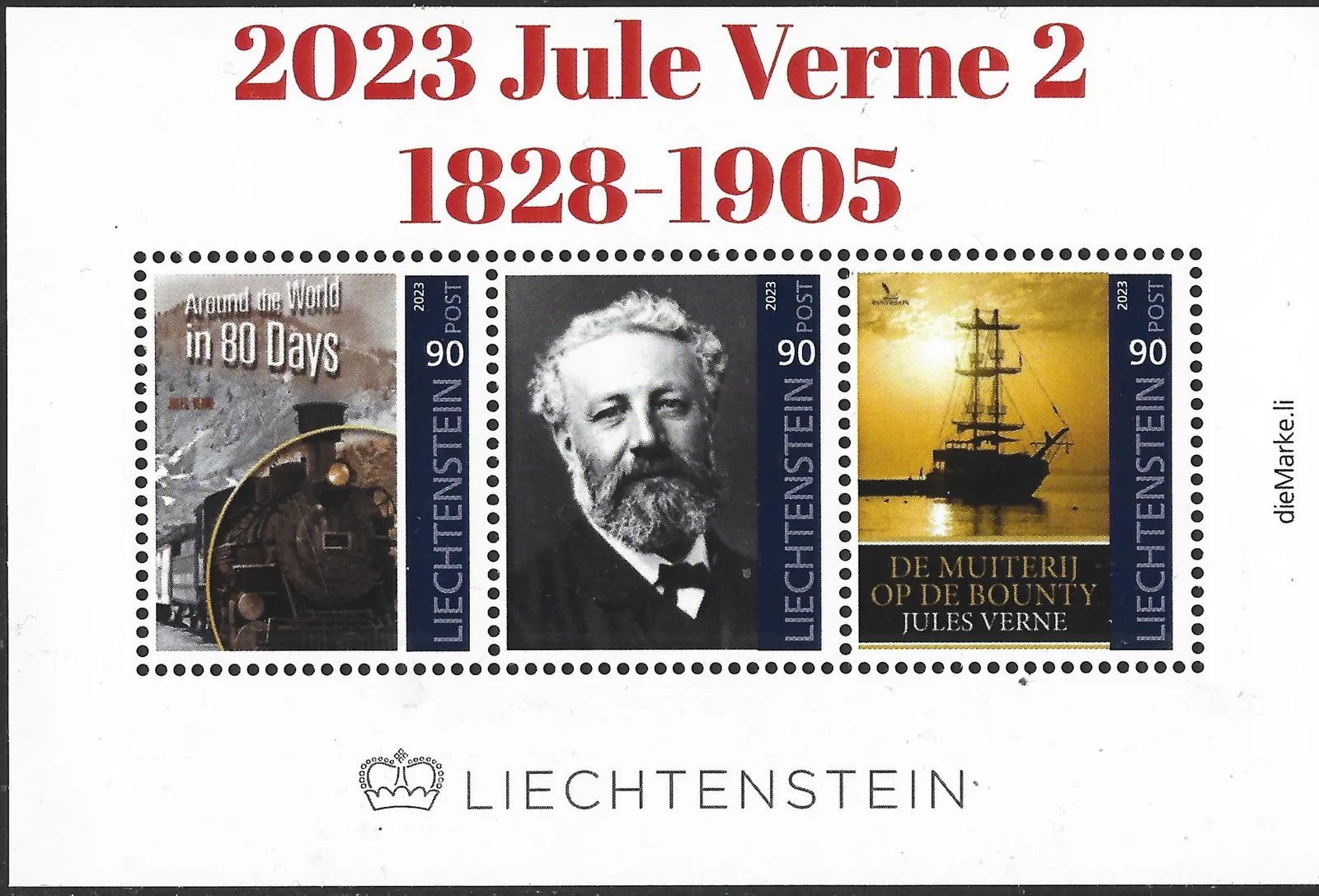 Liechtenstein 2023 Jules Verne 2 m/s postfrisch/mnh