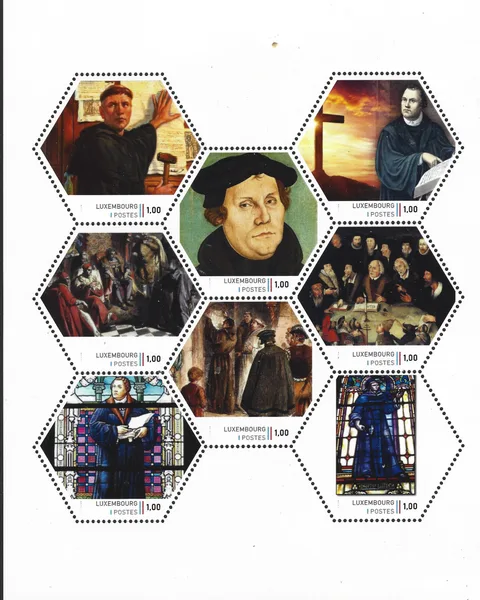 Luxemburg 2023 Martin Luther 1 vel/sheetlet postfris/mnh/