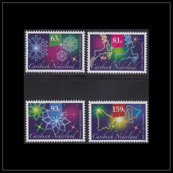 Caribbean Netherlands 19-22 December Stamps 2011 MNH