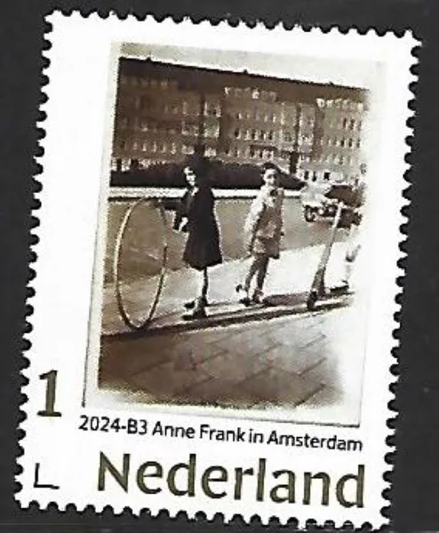 Netherlands 2024-B3 Anne Frank in Amsterdam gold 1 stamp MNH