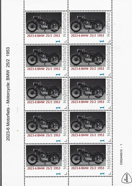 Netherlands 2023-6 Motorcycle BMW 25/2 1953 sheetlet MNH