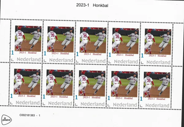 Netherlands 2023 - 1 Baseball sheet-sheetlet MNH