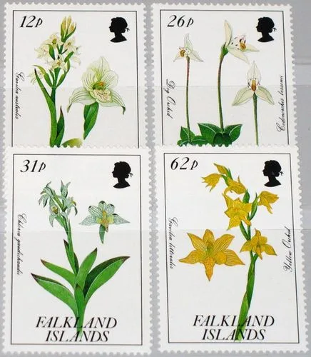 534-537 Falkland 1990 Orchideeen - orchids postfris /mnh