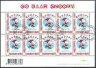 Nederland V2777 Persoonlijke zegel, Snoopy- Cartoon vel/sheetlet 2010 gestempeld V