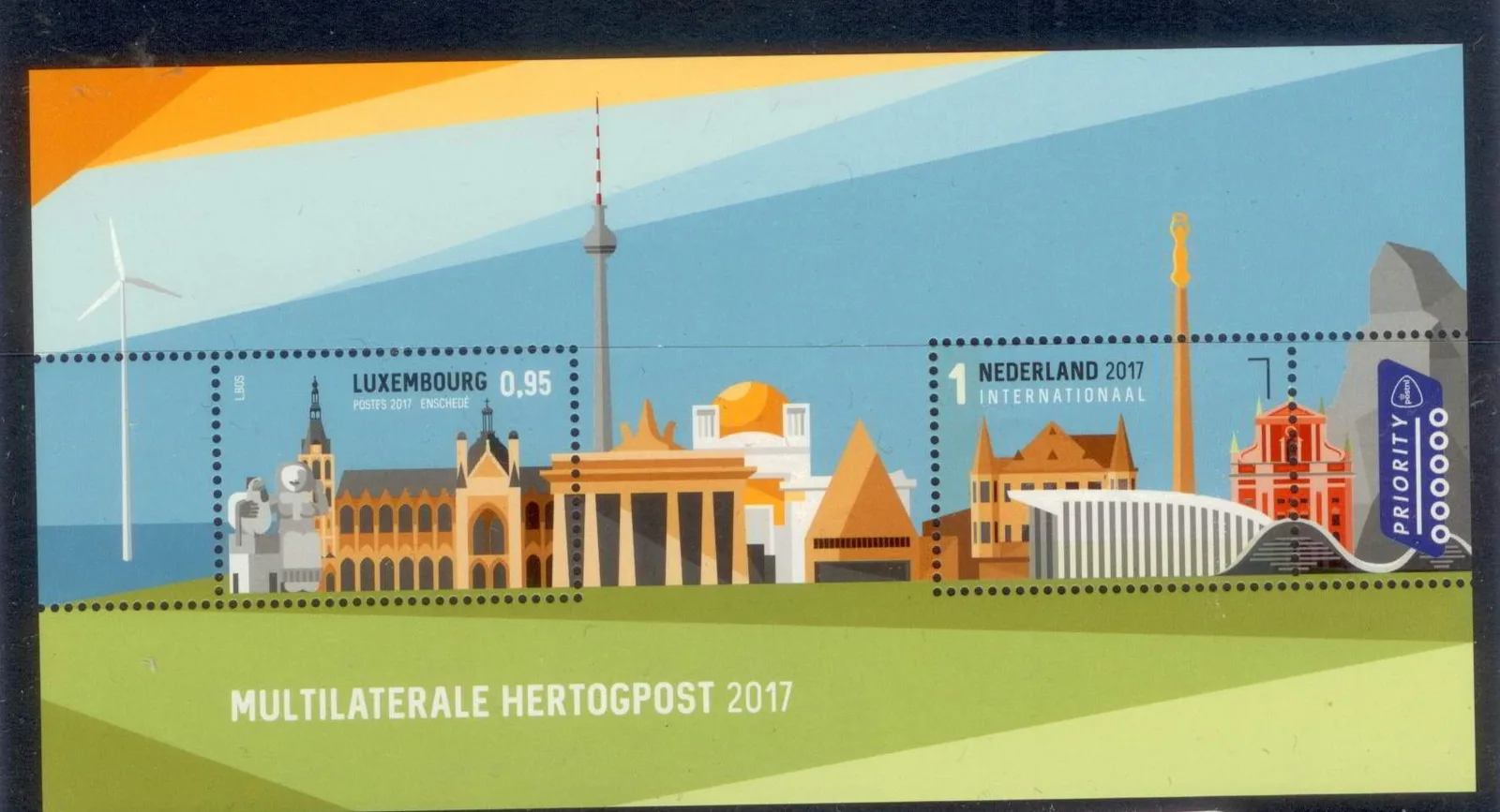 Netherlands 3565XX Multilateral Den Bosch stamp Netherlands stamp Luxembourg 2017 MNH
