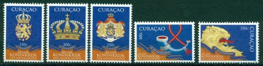 Curacao 192-196 200jaar Koninkrijk der Nederlanden 2014 postfris/mnh