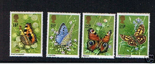 Great Britain 1981 Butterflies - Schmetterlinge MNH