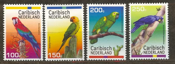Caribisch Nederland 27-30 Papegaaien - parrots 2012 postfris/mnh