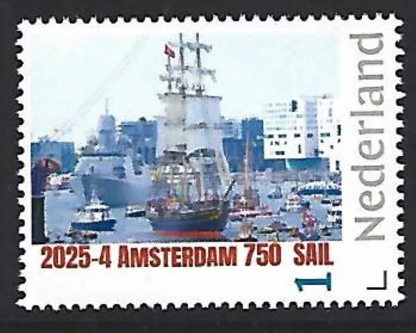 Netherlands 2025-4 Amsterdam 750 SAIL AMSTERDAM postage stamp MNH