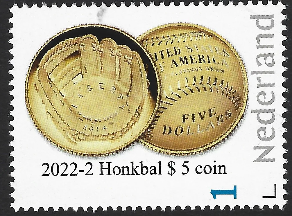 2022-2 Baseball Hall of Fame $ 5 coin MNH