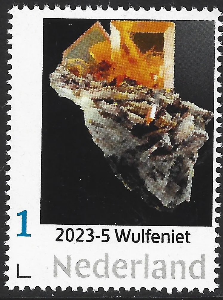 Pays-Bas 2023-5 Minéraux Minerals : Wulfénite - Wulfenite neuf-mnh