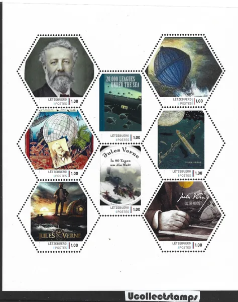 Luxembourg 2023 Jules Verne 1 sheet MNH