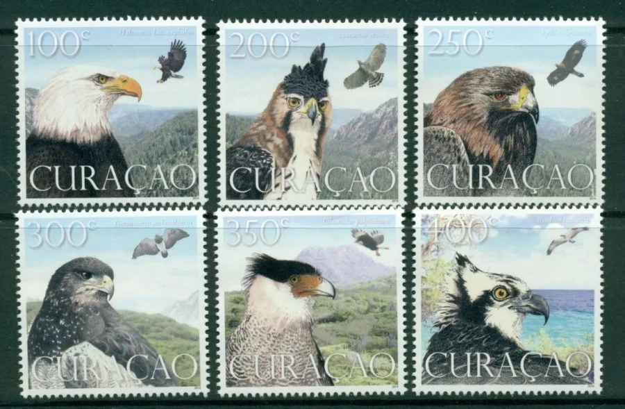 Curacao 204-209 Birds of Prey 2014 MNH