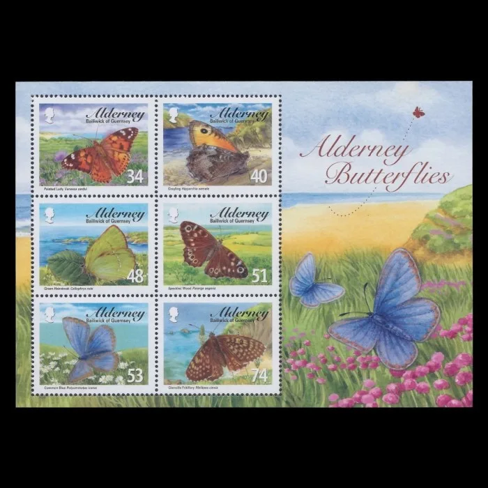 2008 vlinder - Butterflies blok/ms postfris/mnh