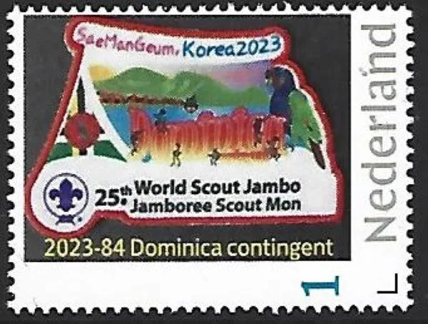 Nederland 2023-84 Scouting Jamboree SeaManGeum Dominica contingent postfris/mnh