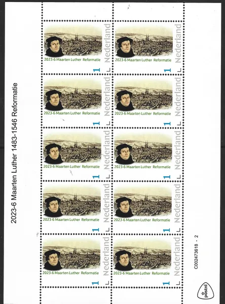 Netherlands 2023-6 Martin Luther 1483-1546 Reformation sheet-sheetlet MNH