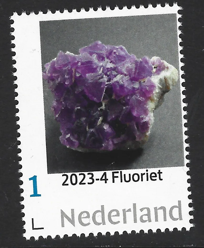 Niederlande 2023-4 Mineralien - Fluorit postfris/mnh