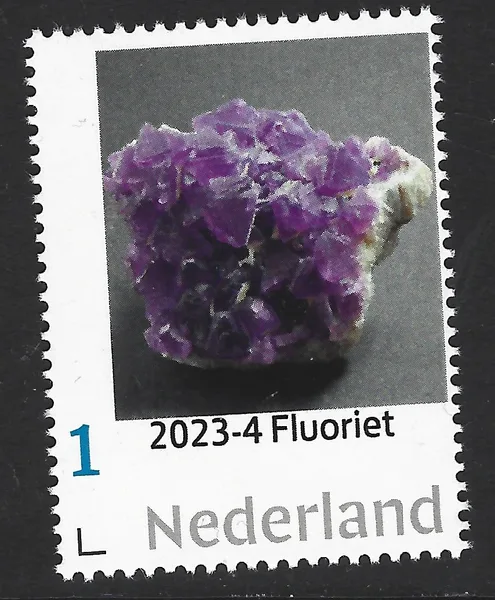 Netherlands 2023-4 Minerals - Minerals: Fluorite MNH