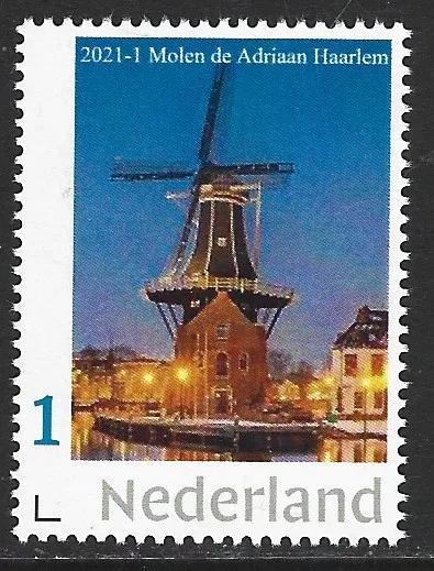 Niederlande 2021-1 Mühle de Adriaan Haarlem Windmühle postfrisch/mnh