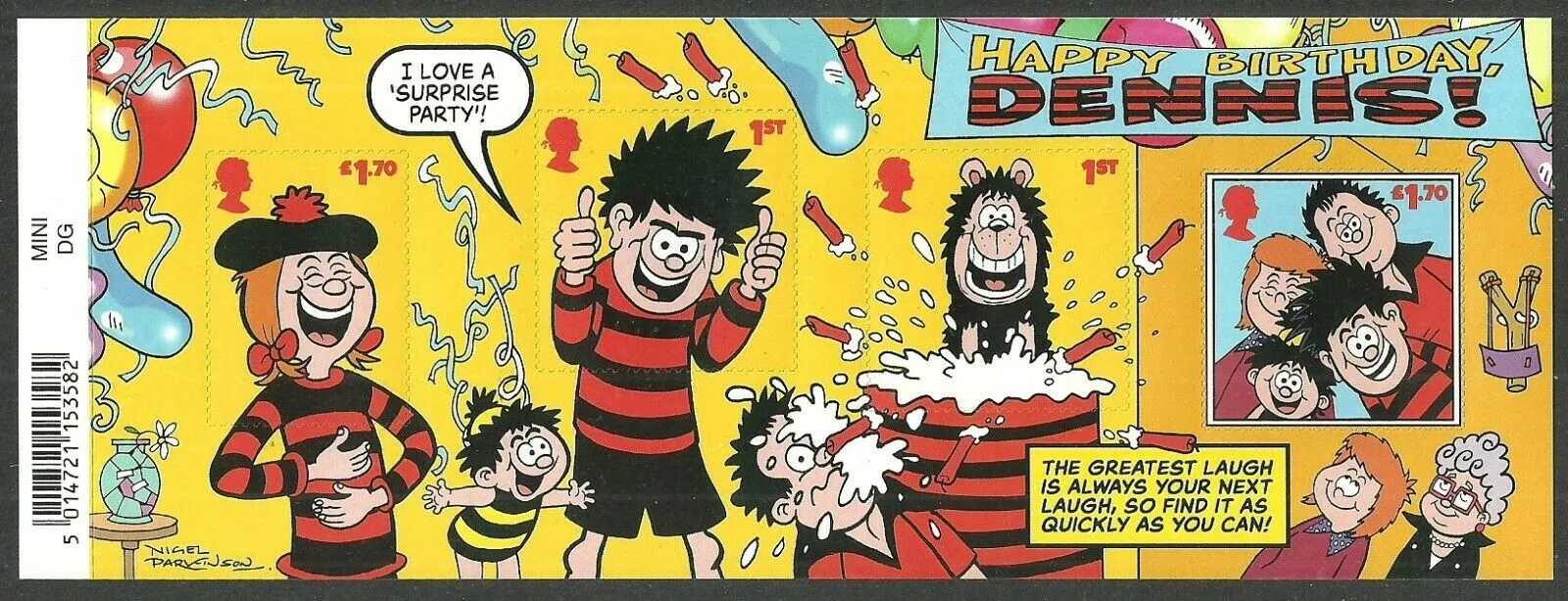 Großbritannien 2021 Dennis & Gnasher Block m/s postfrisch/mnh