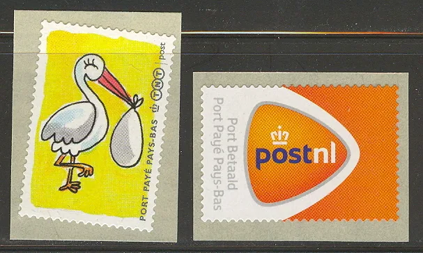 Nederland port betaald 2011 PostNl en geboortezegel postfris