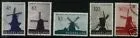 786-790 Zomerzegels, molens - windmills 1963 gestempeld