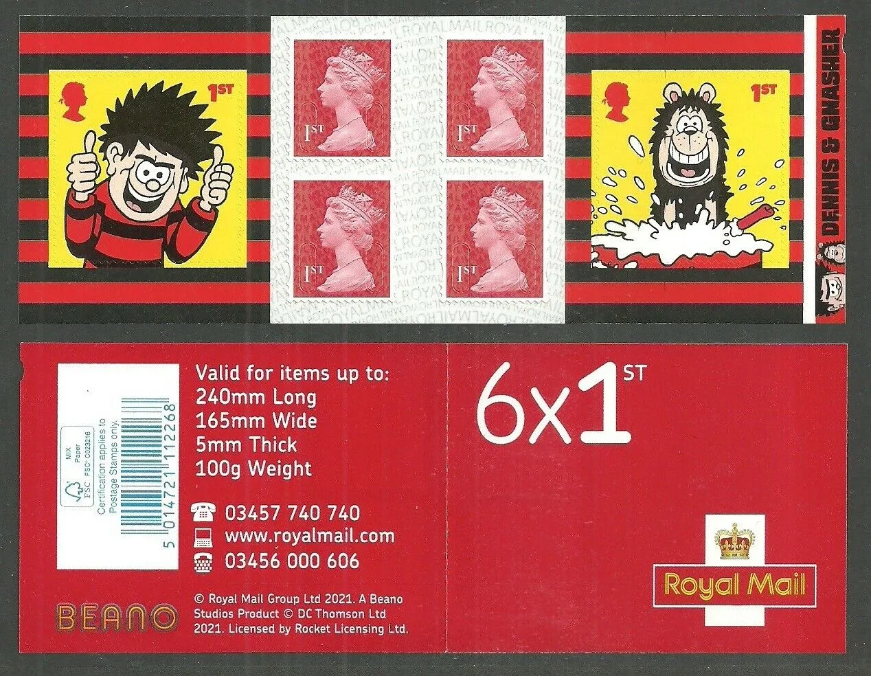 Großbritannien 2021 Dennis & Gnasher-Heftchen postfrisch/mnh