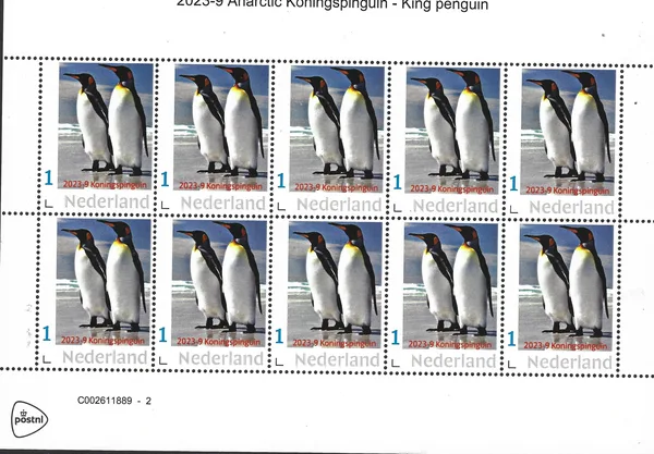 Nederland 2023-9 Antarctica: Pinguins Penguins vel-sheetlet postfris/mnh