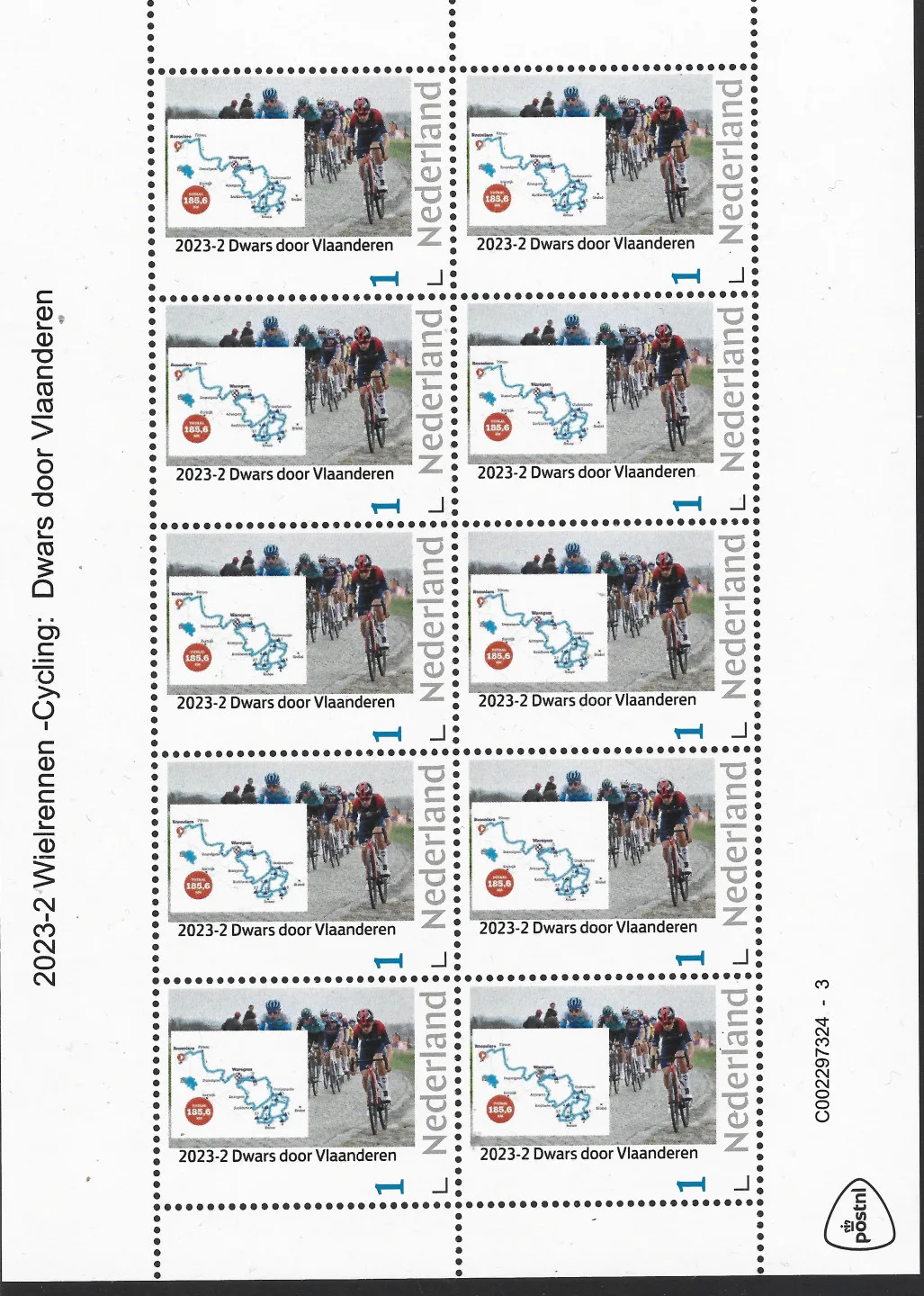 Pays-Bas 2023-2 Cyclisme : Dwars door Vlaanderen - Cyclisme : Dwars door Vlaanderen feuillet neuf/mnh