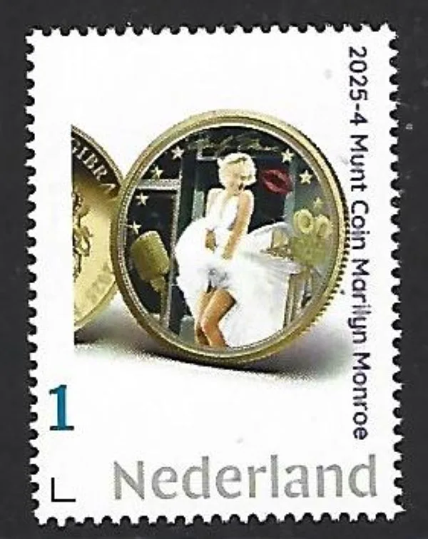 Nederland 2025-4 Munt Coin: Marilyn Monroe Gibraltar postfris/mnh