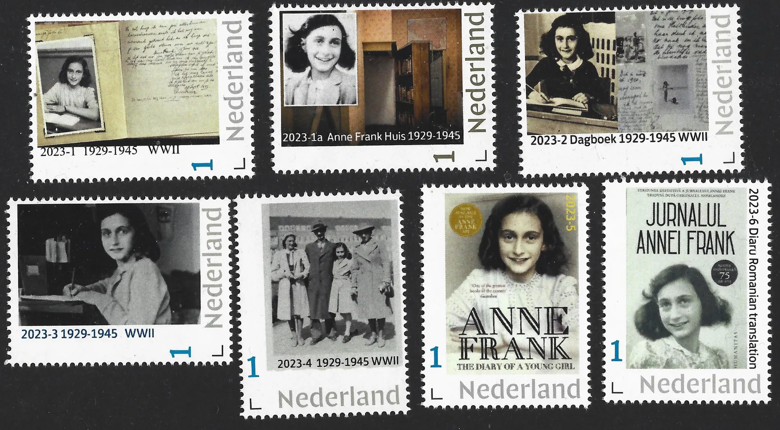 Pays-Bas 2023 Anne Frank ensemble yearset neuf/mnh