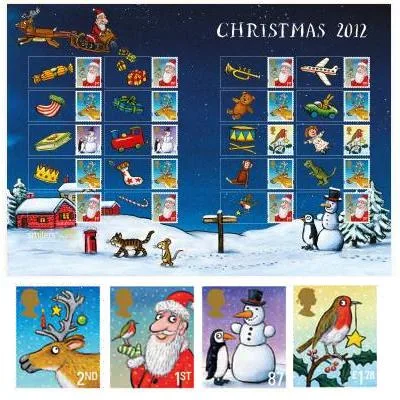 Great Britain 2012 Kerstmis Christmas smilervel postfris/mnh