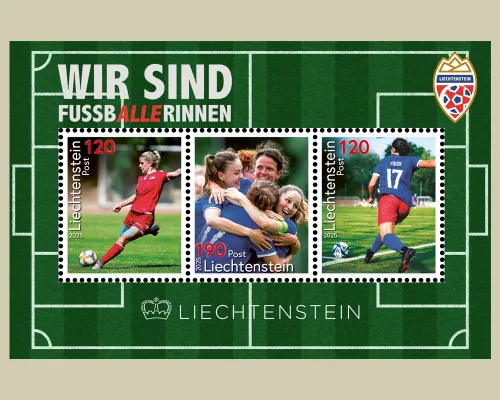 Liechtenstein 2025 Voetbal Soccer Fusball : Frauen EM 2025 m/s postfris/mnh
