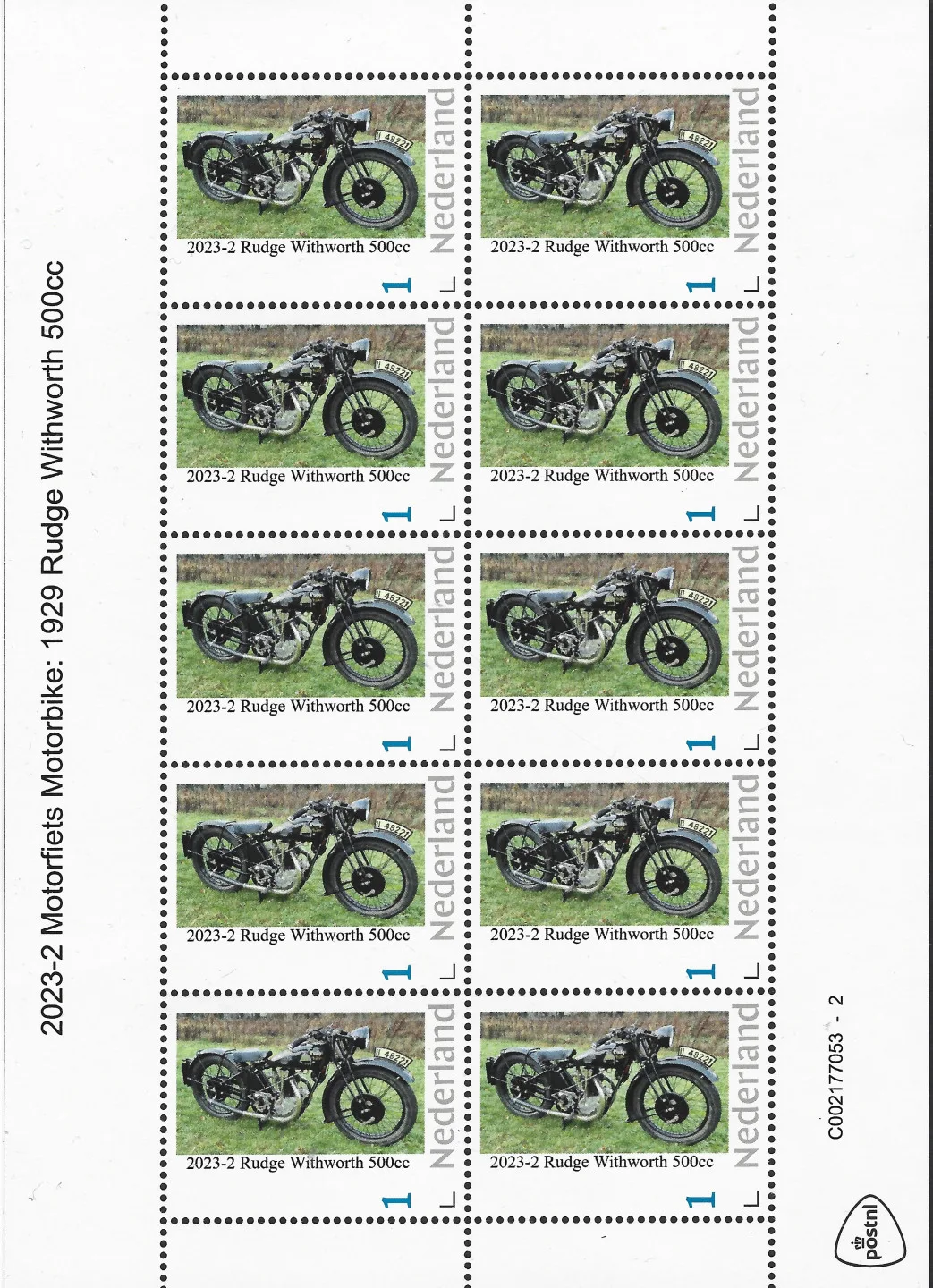 Niederlande 2023-2 Motorrad 1929 Rudge Withworth Bogen postfrisch/mnh