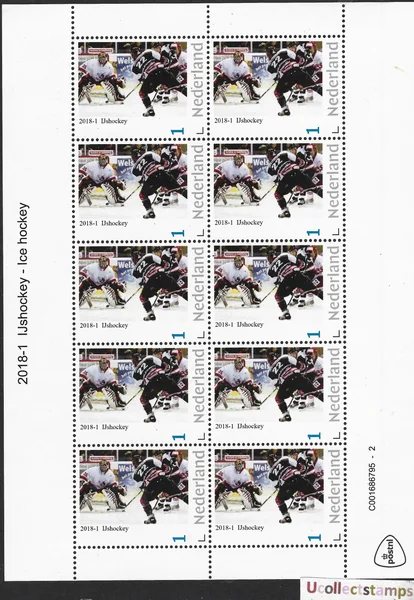 Netherlands 2018-1 Ice hockey sheet-sheetlet MNH
