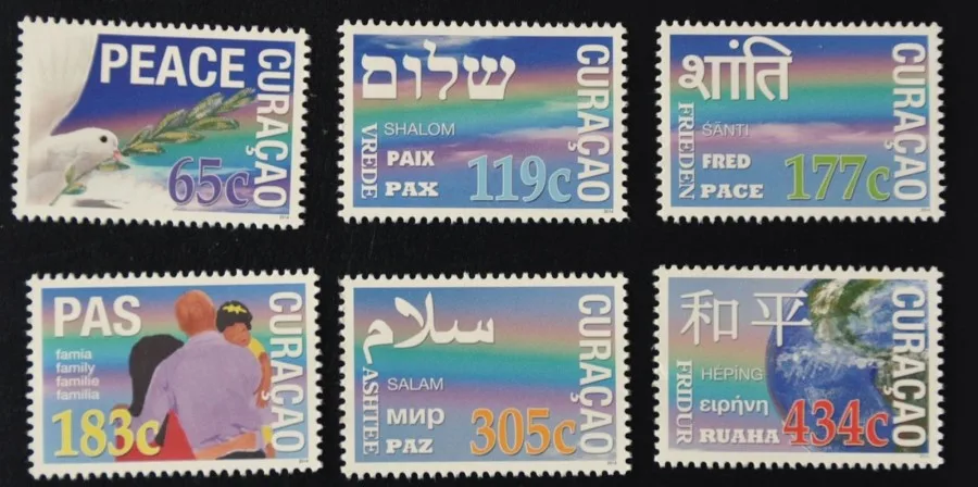 Curacao 218-223 Peace 2014 MNH