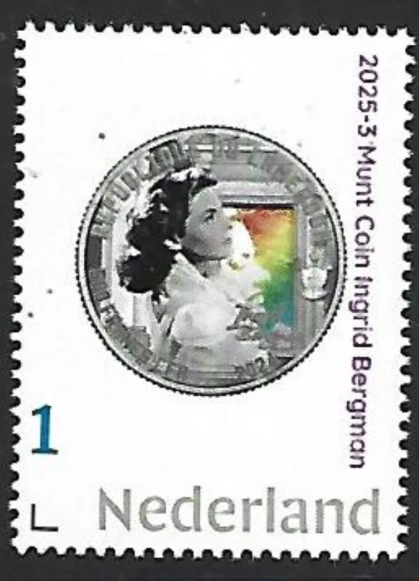 Netherlands 2025-3 Coin: Ingrid Bergman Cameroon MNH