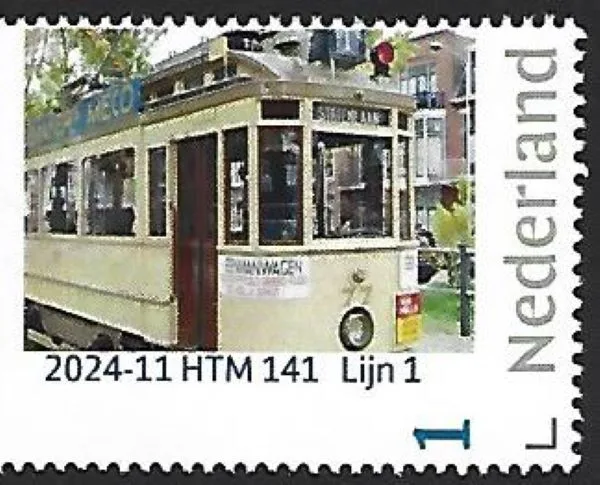 Niederlande 2024-11 Straßenbahn: HTM 141 Linie 1 postfrisch/mnh