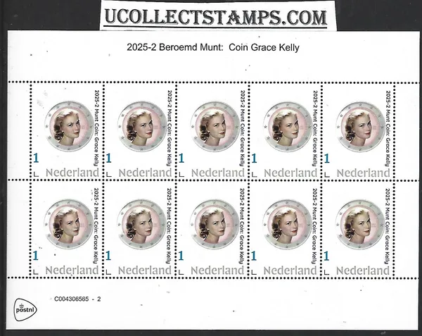 Netherlands 2025-2 Coin: Grace Kelly € 2 MNH