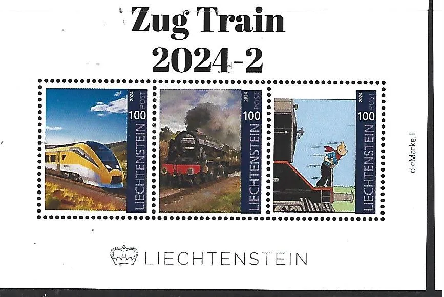 Liechtenstein 2024-2 Zug Trein postfrisch/gestempelt