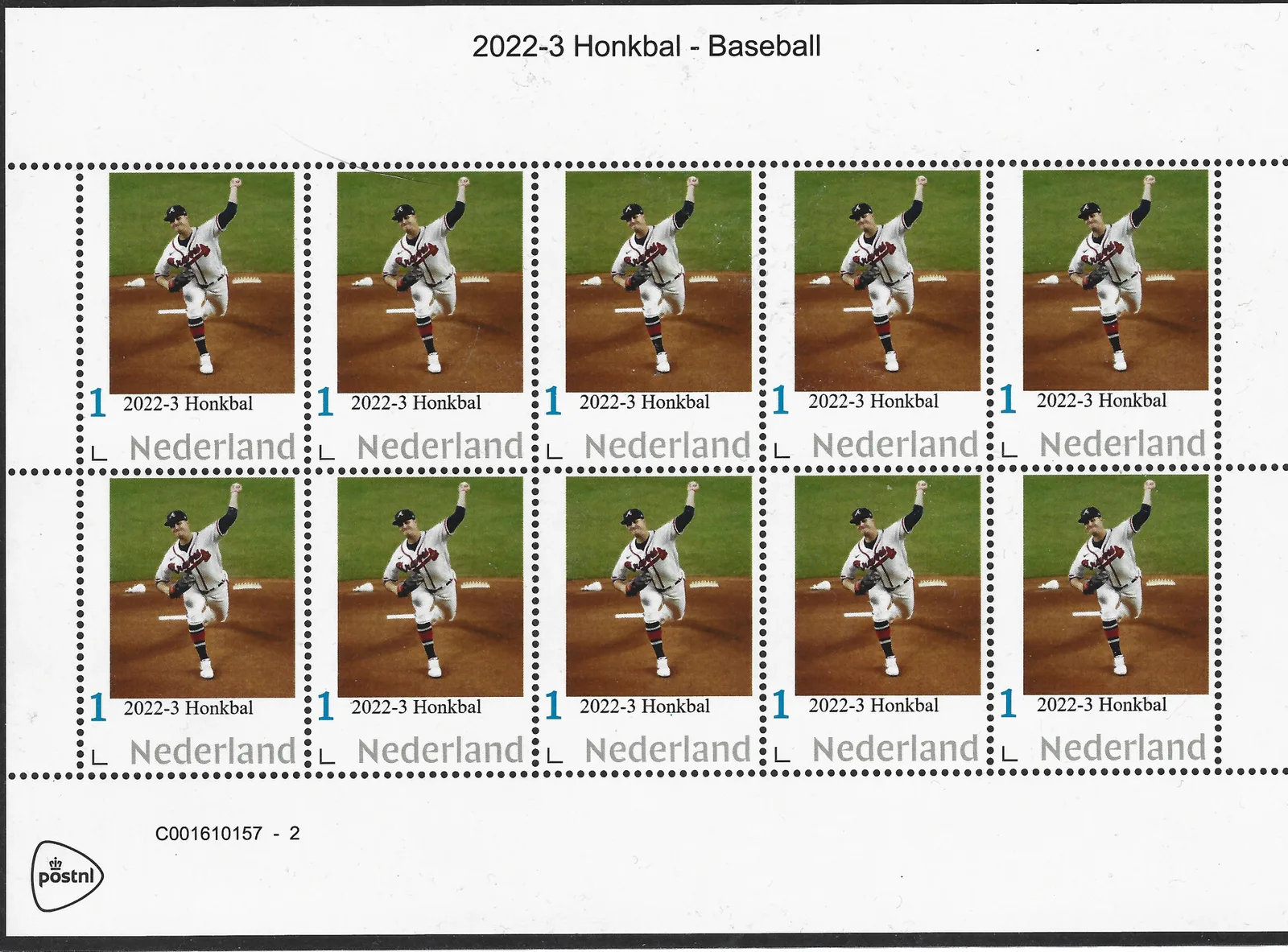 Niederlande 2022-3 Baseball Bogen postfrisch/mnh