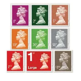 Großbritannien 2013 Januar Porto Machins neue Farben postfrisch/mnh