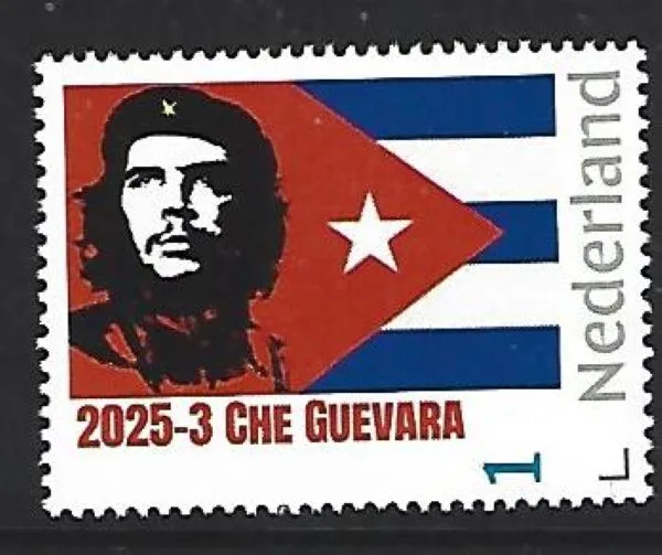 Nederland 2025-3 Che Guevara vlag flag Cuba postfris/mnh