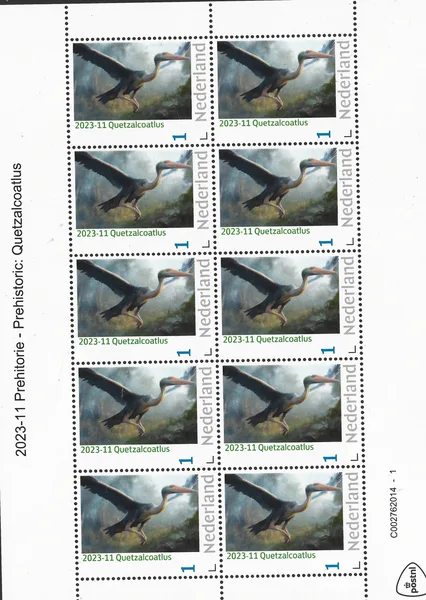 Netherlands 2023-11 Prehistory: Quetzalcoatlus sheet MNH